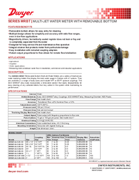 Thumbnail of document Data Sheet - WRBT Multi-Jet Water Meter w/Removable Bottom